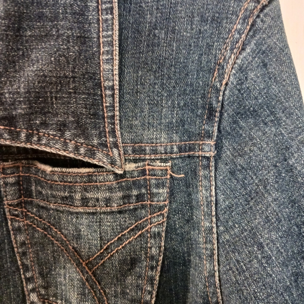 Duck Head Denim Jacket Womens Petite Large - Picture 8 of 10
